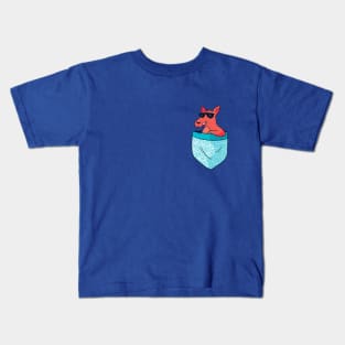 Kangaroo Pocket, Kangaroo, Australia, Kangaroo Gift, Australian Gift, Kangaroo Lover, Aussie Gift Kids T-Shirt